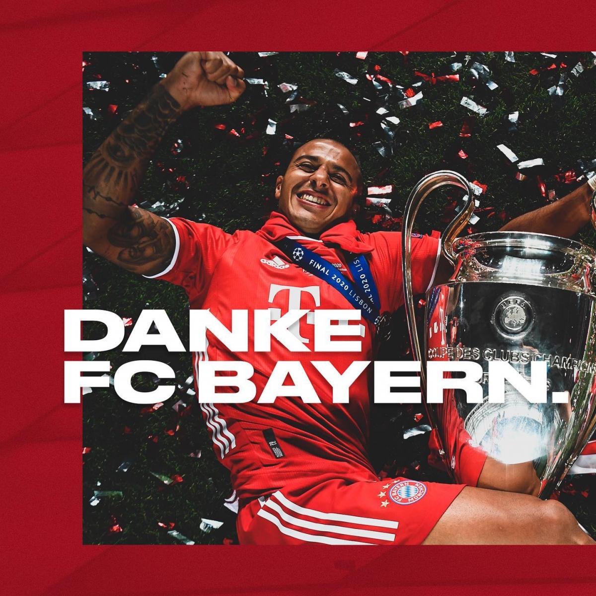 Thiago gửi lời cảm ơn Bayern Munich trước khi chuyển tới Liverpool tìm kiếm thử thách mới.