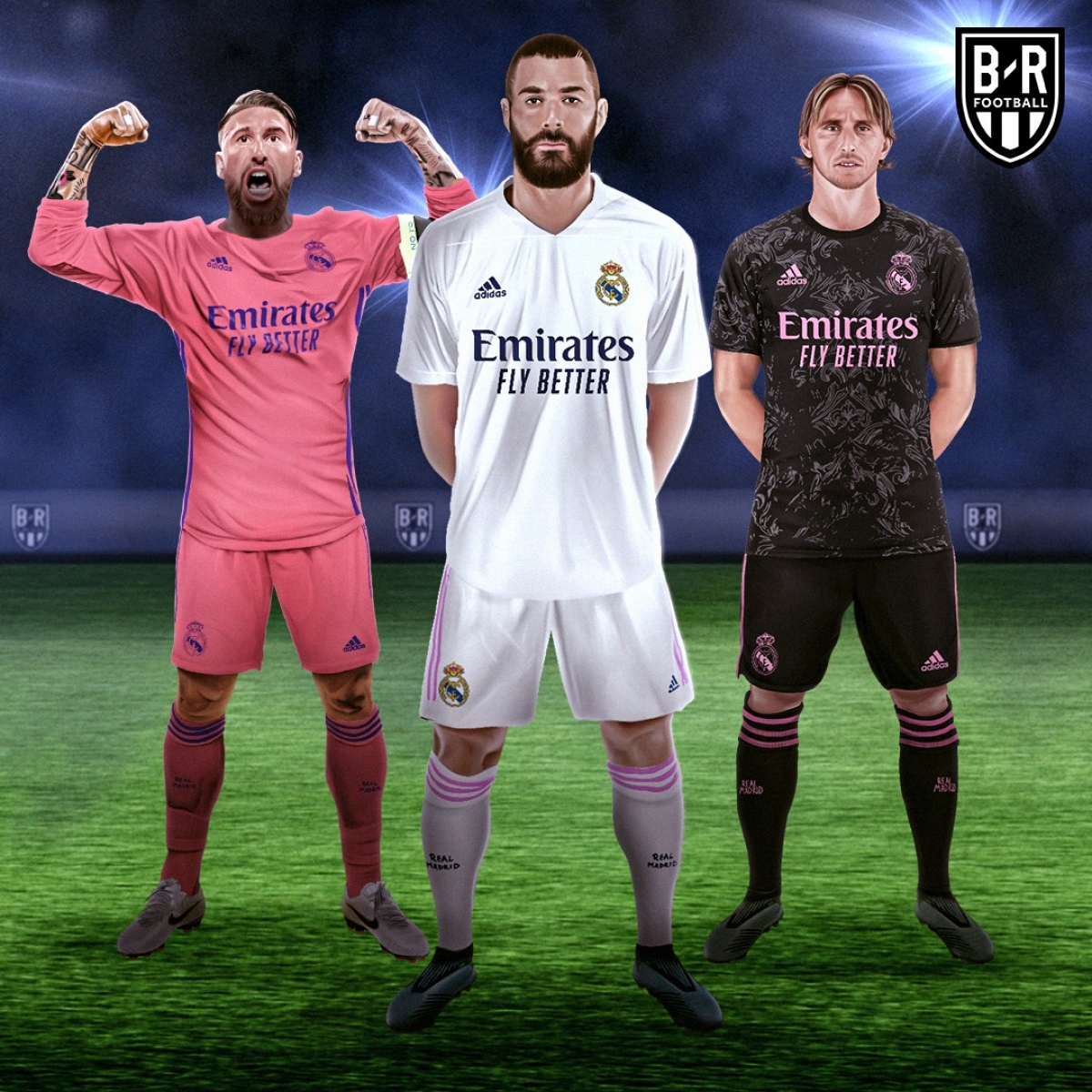 Ba mẫu trang phục của Real Madrid