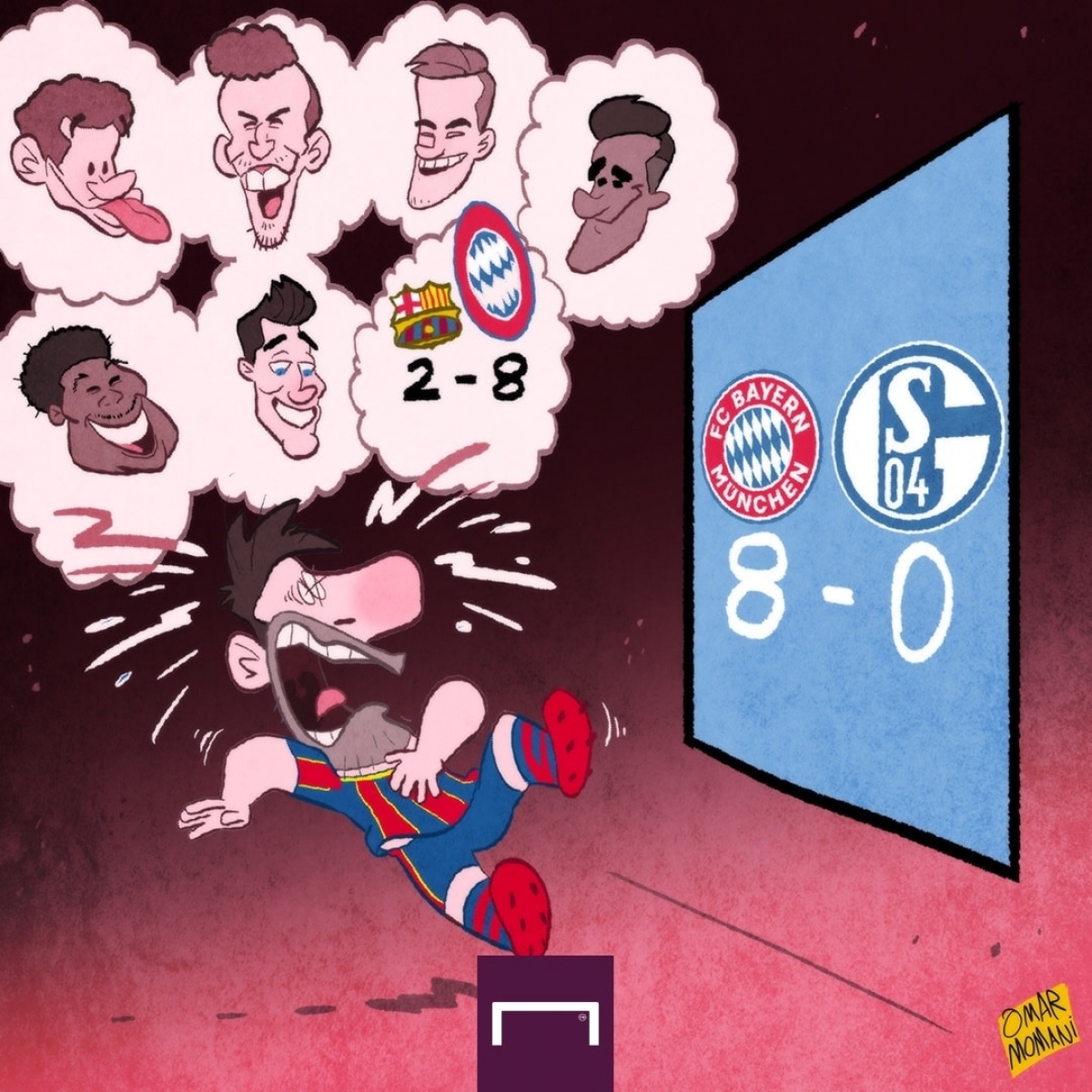 Bayern Munich gợi lại cơn ác mộng của Barca. (Ảnh: Omar Momani)