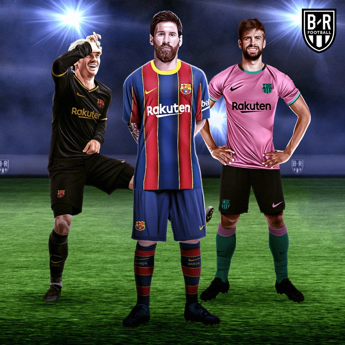 Ba mẫu trang phục của Barca