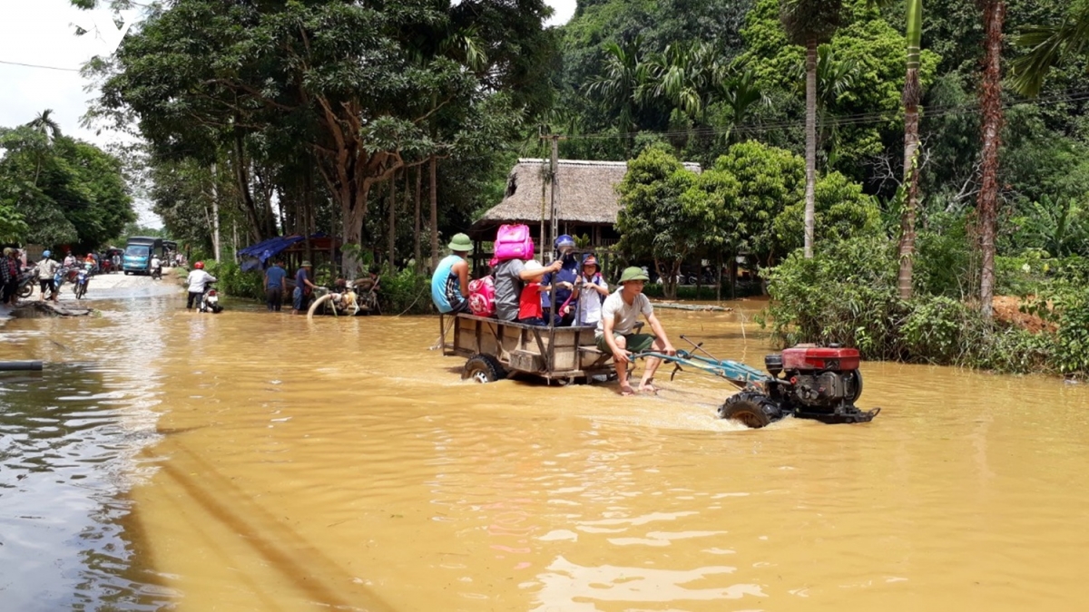 Khó tưởng tượng được cảnh ngập lụt xảy ra ở miền núi.