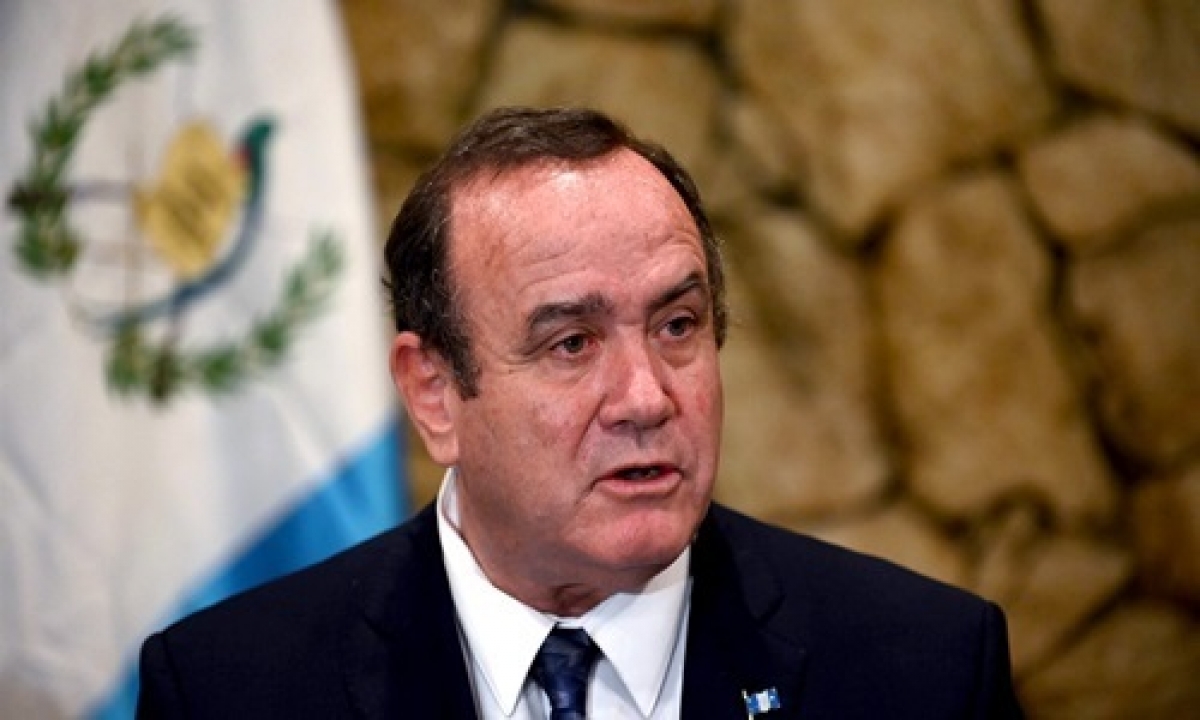 Tổng thống Guatemala Alejandro Giammattei. Ảnh: AFP.