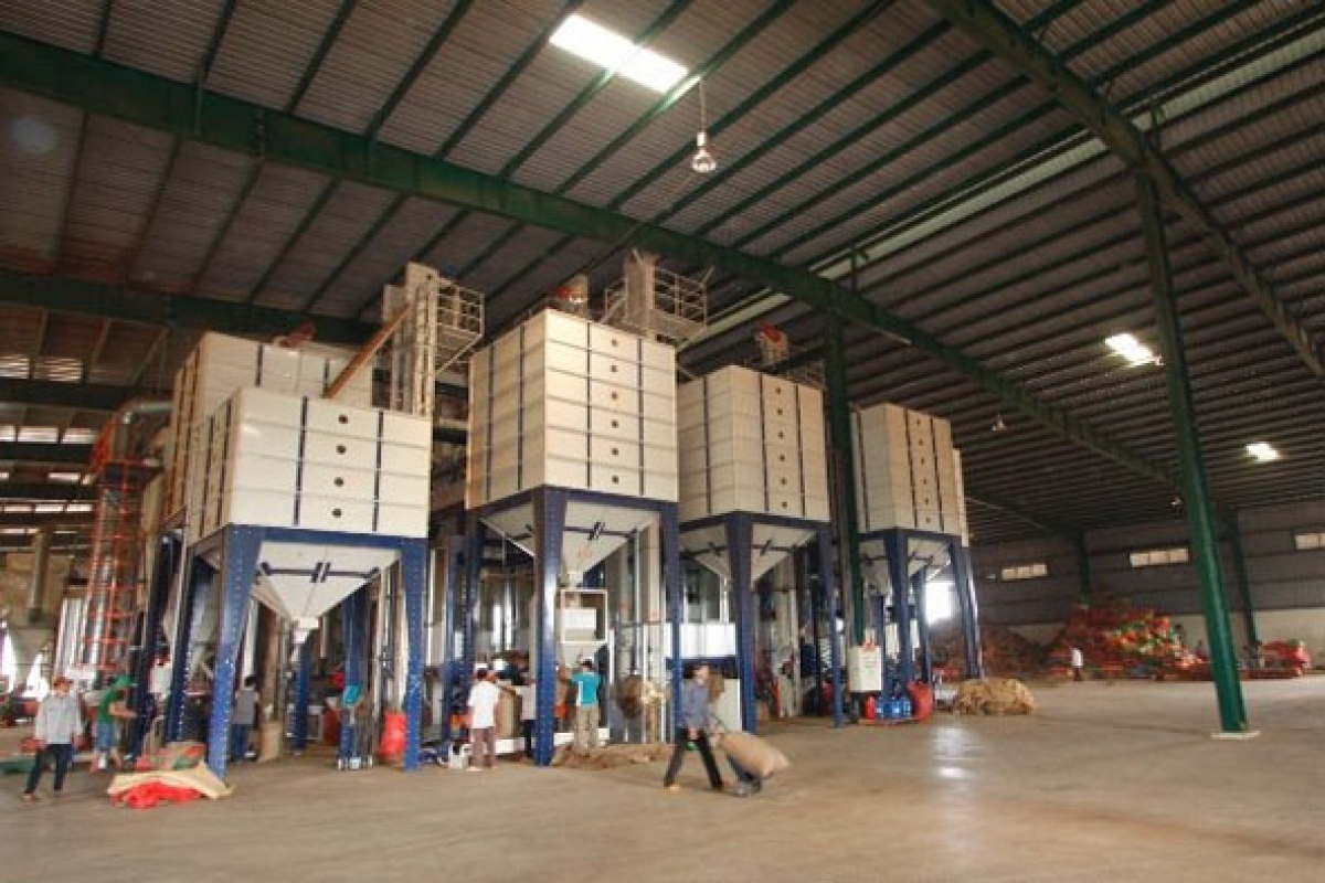 Dây chuyền đóng bao sản phẩm của công ty TNHH MTV Xuất nhập khẩu 2/9 Đắk Lắk (Simexco Đắk Lắk).