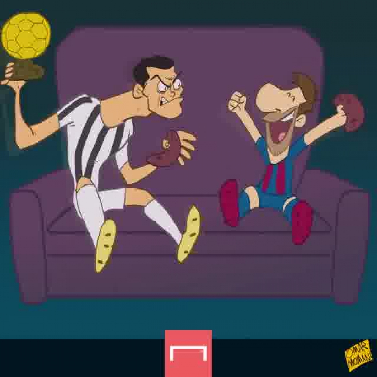 Do đó, khi Messi ghi bàn, CR7 rất tức giận.