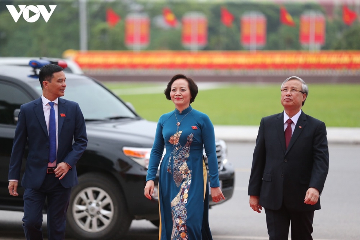 Thường trực Ban Bí thư Trần Quốc Vượng tới dự Đại hội