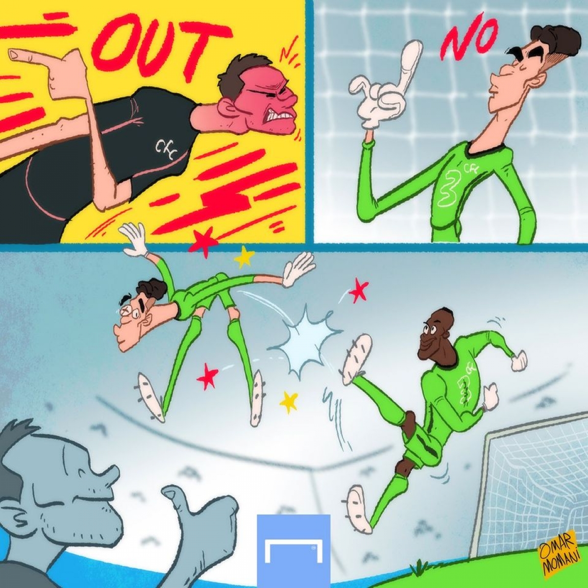 Kepa bị đá bay khỏi đội hình của Chelsea ở trận đấu với Barnsley tại League Cup 2020/2021.
