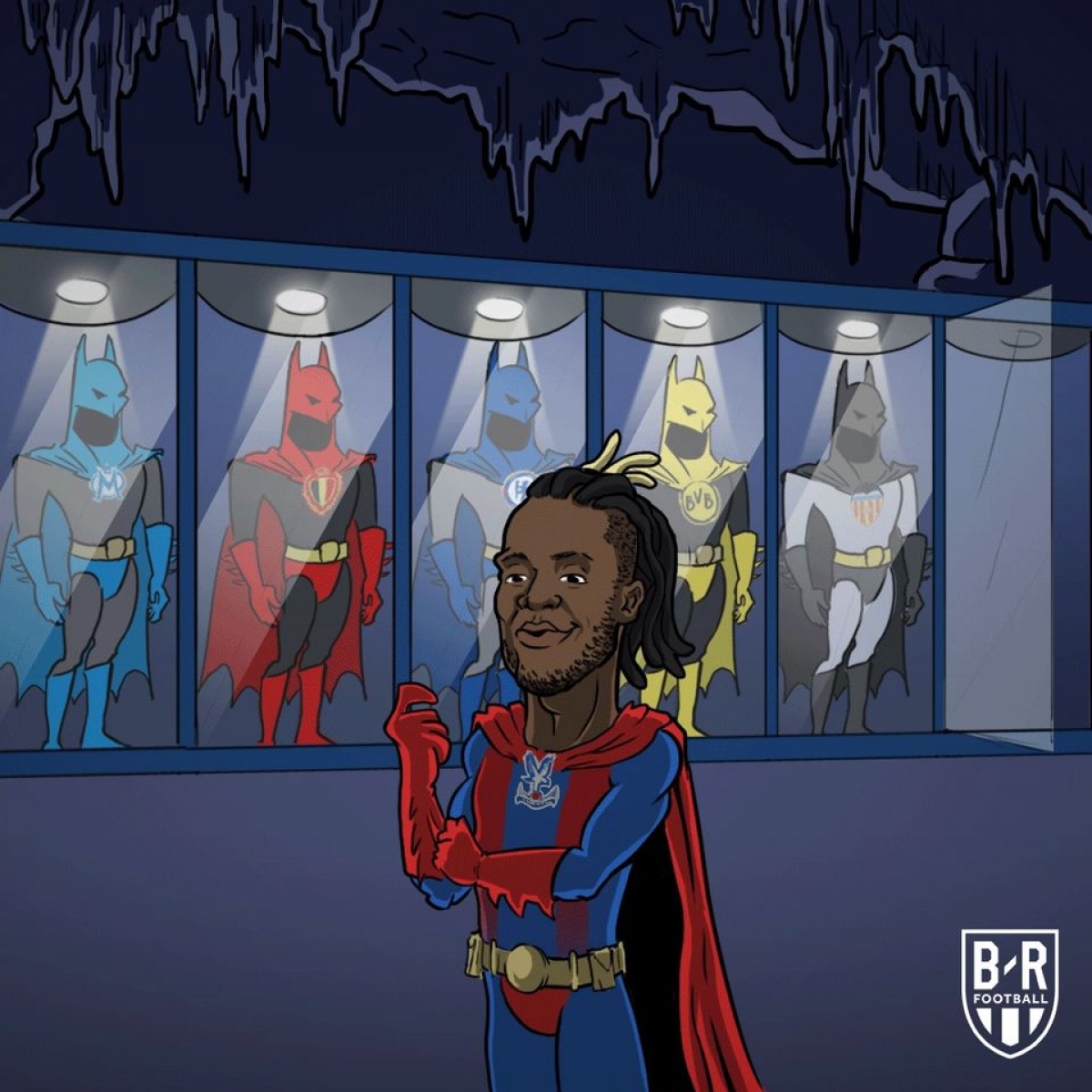 Batshuayi "Batman" lần thứ 2 khoác áo Crystal Palace từ Chelsea. (Ảnh: Bleacher Reports).