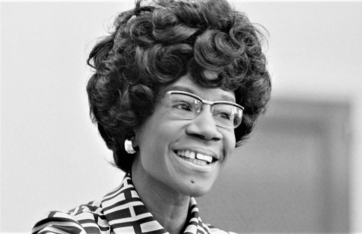 Shirley Chisholm người Mỹ da đen đầu tiên và là người phụ nữ đầu tiên tìm kiếm đề cử của đảng Dân chủ; Nguồn: history.com