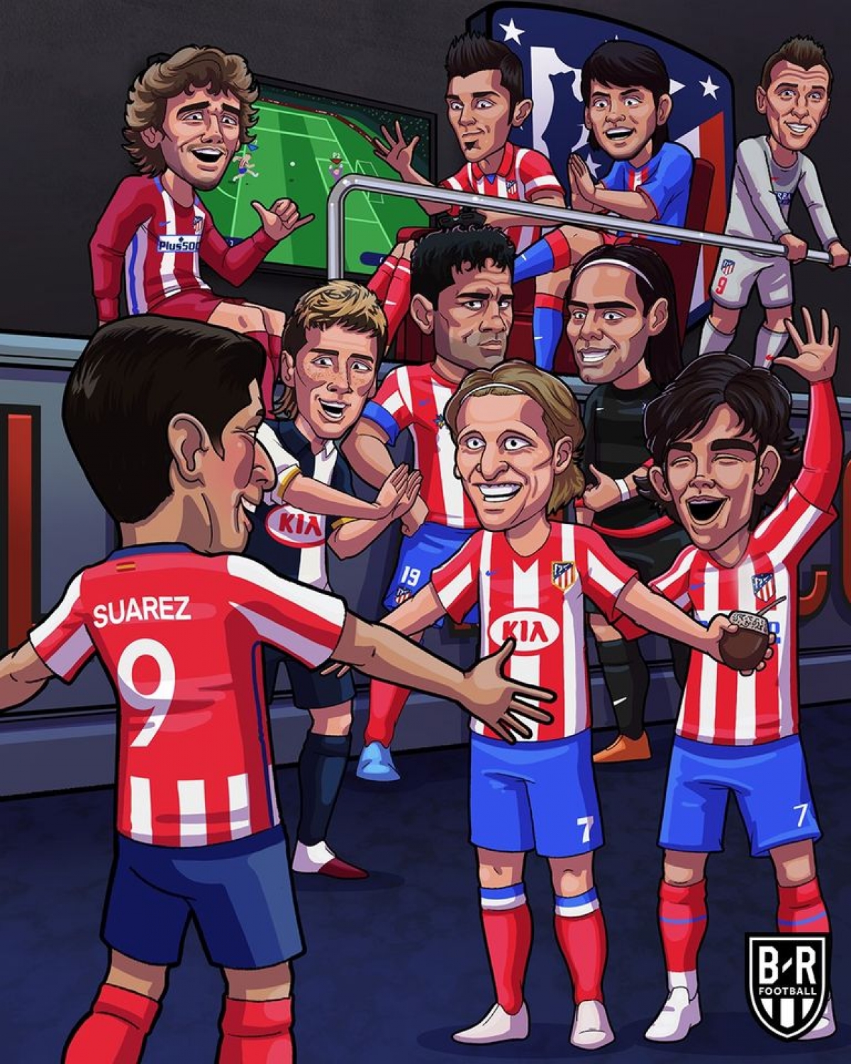 Suarez đầu quân cho Atletico Madrid.
