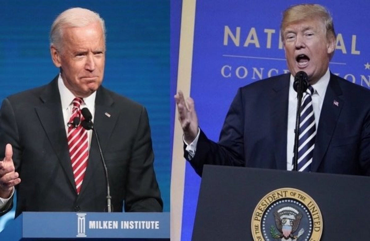 2 ứng viên Tổng thống Mỹ Joe Biden và Donald Trump. Ảnh: Reuters