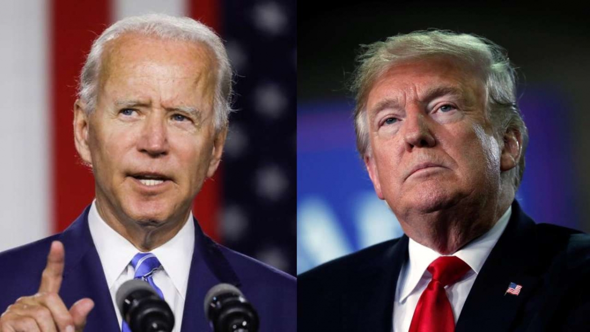 Ứng viên đảng Dân chủ Joe Biden và Tổng thống Mỹ Donald Trump. Ảnh: Reuters