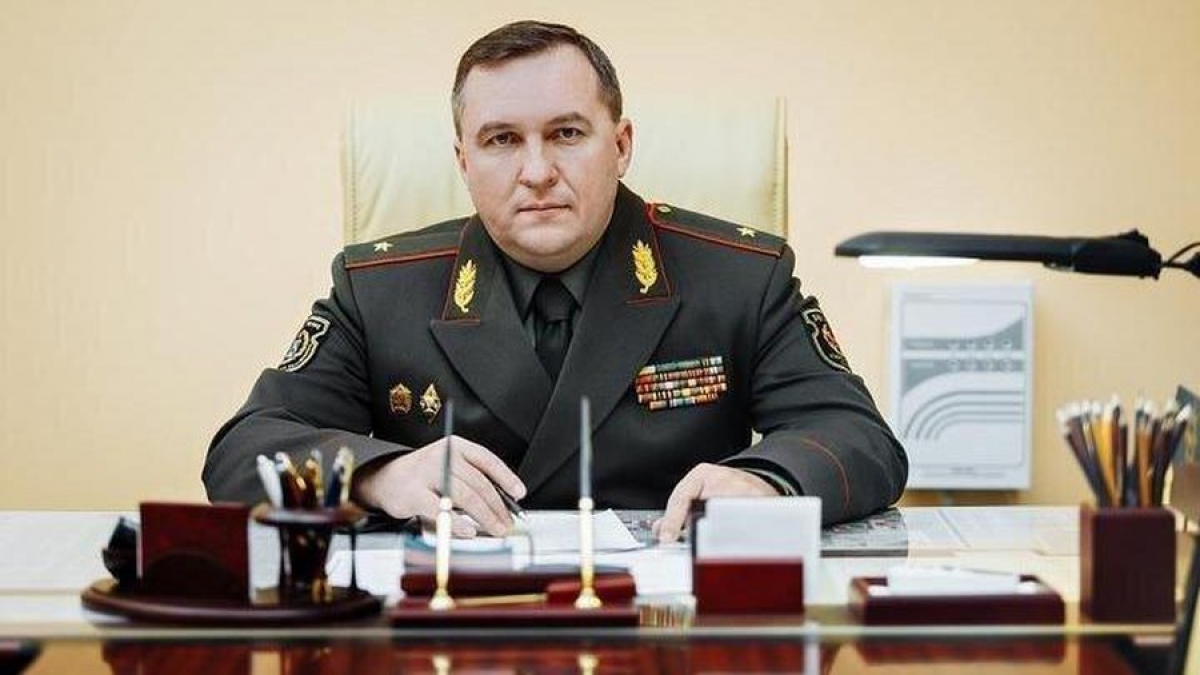 Bộ trưởng Bộ Quốc phòng Belarus Viktor Khrenin. Ảnh: Reuters