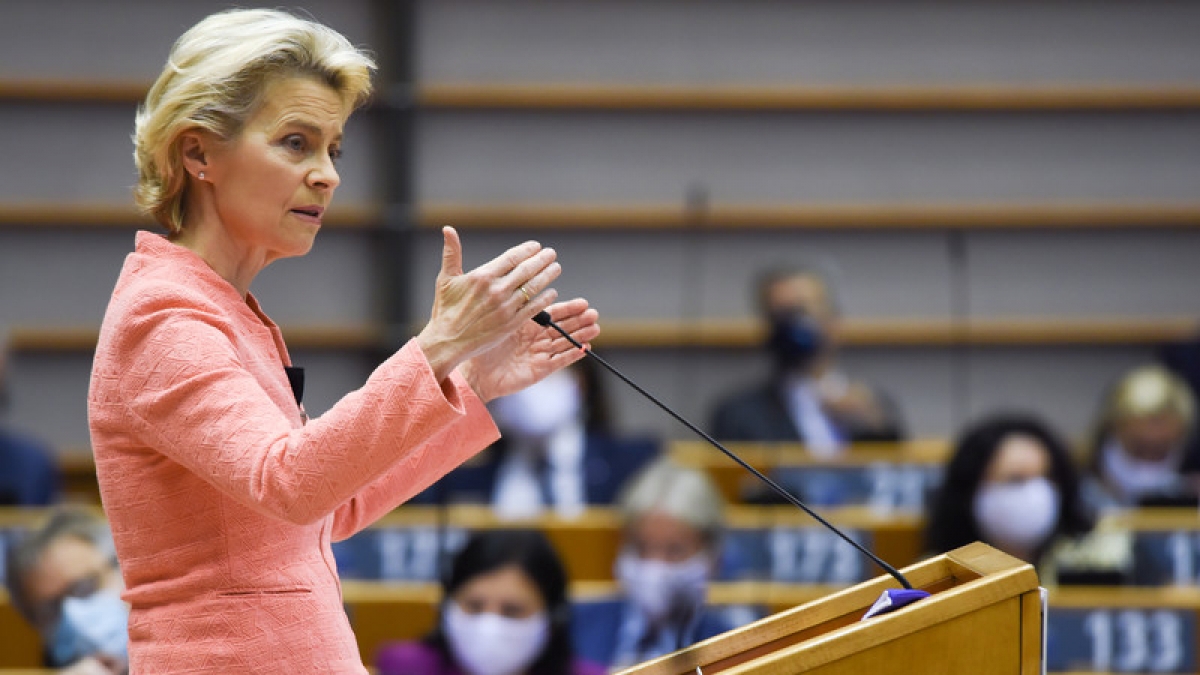 Chủ tịch Ủy ban châu Âu (EC) Ursula von der Leyen. Ảnh: euobserver