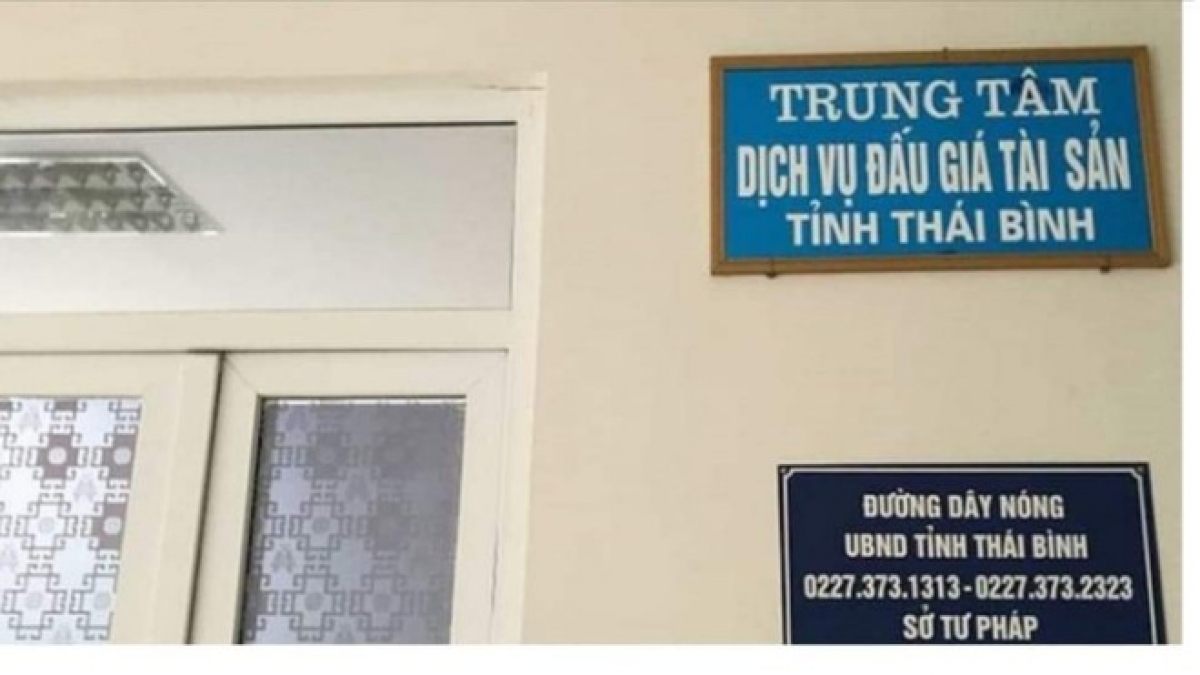 Trung tâm dịch vụ đấu giá tài sản tỉnh Thái Bình