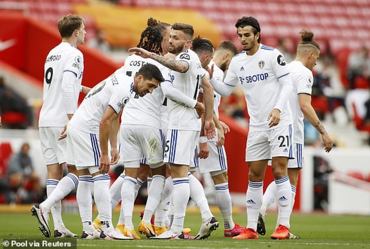 Leeds United chơi quật cường trước các nhà ĐKVĐ Liverpool. (Ảnh: Reuters).