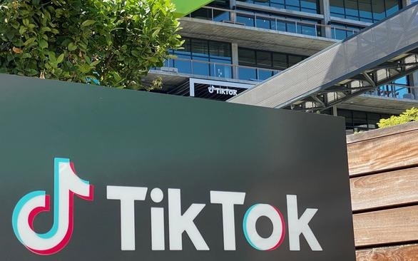 Logo của TikTok. Ảnh: AFP.