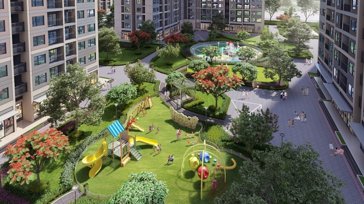 Tan học, một thế giới thú vị mở ra với chuỗi công viên tiện ích ngay tại nội khu. Khám phá sân chơi phun nước, tham gia chinh phục thử thách với chuỗi trò chơi liên hoàn như cầu trượt xoắn ốc, vách leo núi ngoài trời mini,… các bạn nhỏ không những được lớn lên trong tuổi thơ đầy màu sắc mà còn được phát triển toàn diện về cả thể chất và trí tuệ.