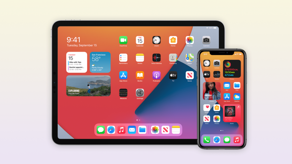 Hệ điều hành mới của Apple có khá nhiều tiện ích nhưng bị một số ý kiến cho rằng sao chép khá nhiều từ hệ điều hành Android. Tiêu biểu như tính năng widget, xem video bên ngoài màn hình chính (PIP). (Ảnh: Apple)./.