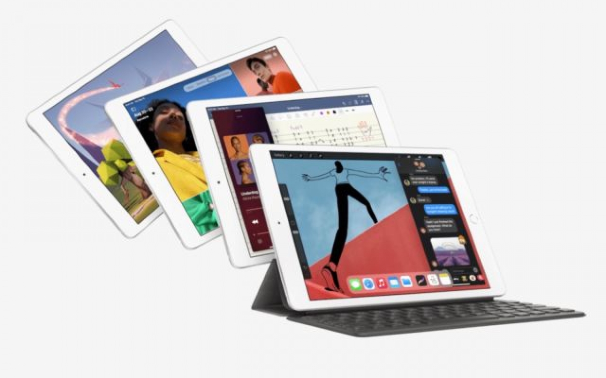 iPad Air 2020 có giá khởi điểm 599 USD với bộ nhớ 64 GB hoặc 729 USD với bộ nhớ 64 GB, kết nối LTE. Dung lượng lưu trữ 256 GB cũng có sẵn với giá cao hơn 150 USD cho cả hai phiên bản. Máy sẽ bán ra vào tháng 10 và có bàn phím riêng bán kèm. (Ảnh: Apple)