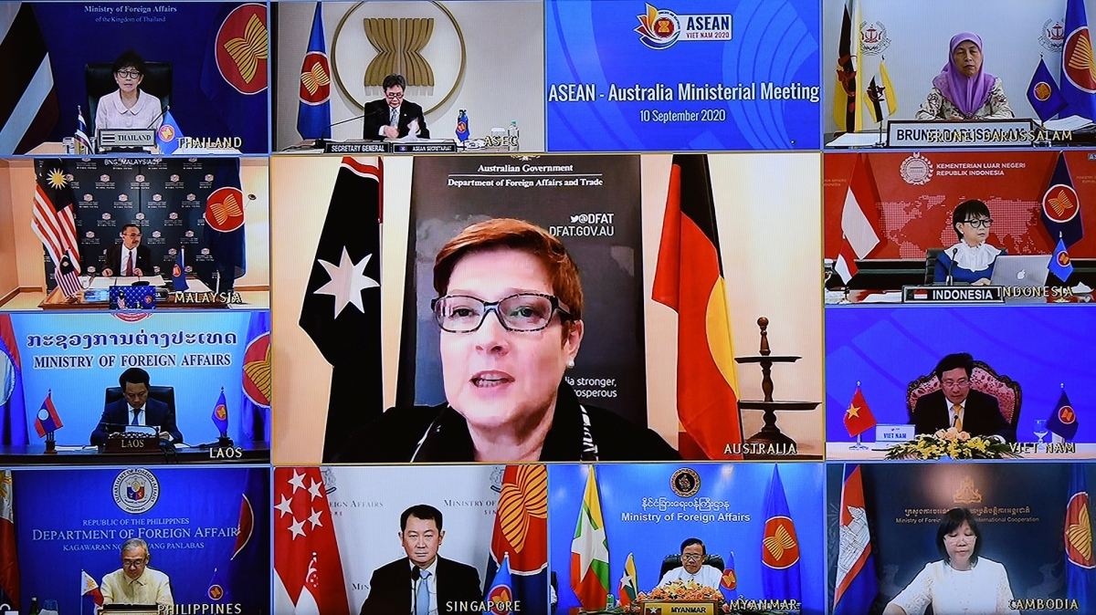 Bộ trưởng Ngoại giao Australia Marise Payne phát biểu tại Hội nghị.