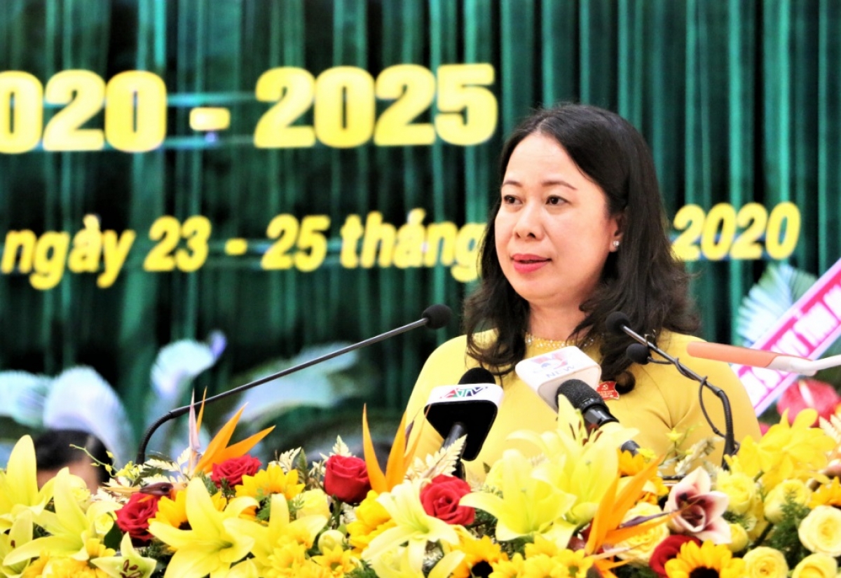 Bà Võ Thị Ánh Xuân - Bí thư Tỉnh ủy An Giang.