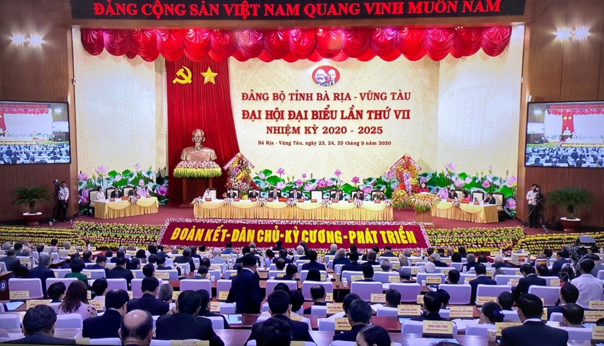 Khai mạc Đại hội Đảng bộ tỉnh BRVT lần thứ VII nhiệm kỳ 2020-2025.