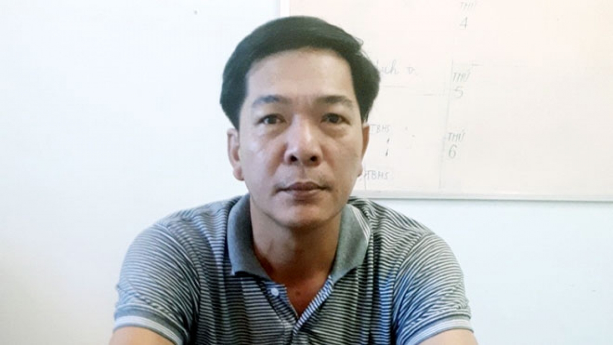 Trần Văn Phúc tại cơ quan Công an (Ảnh CAND)