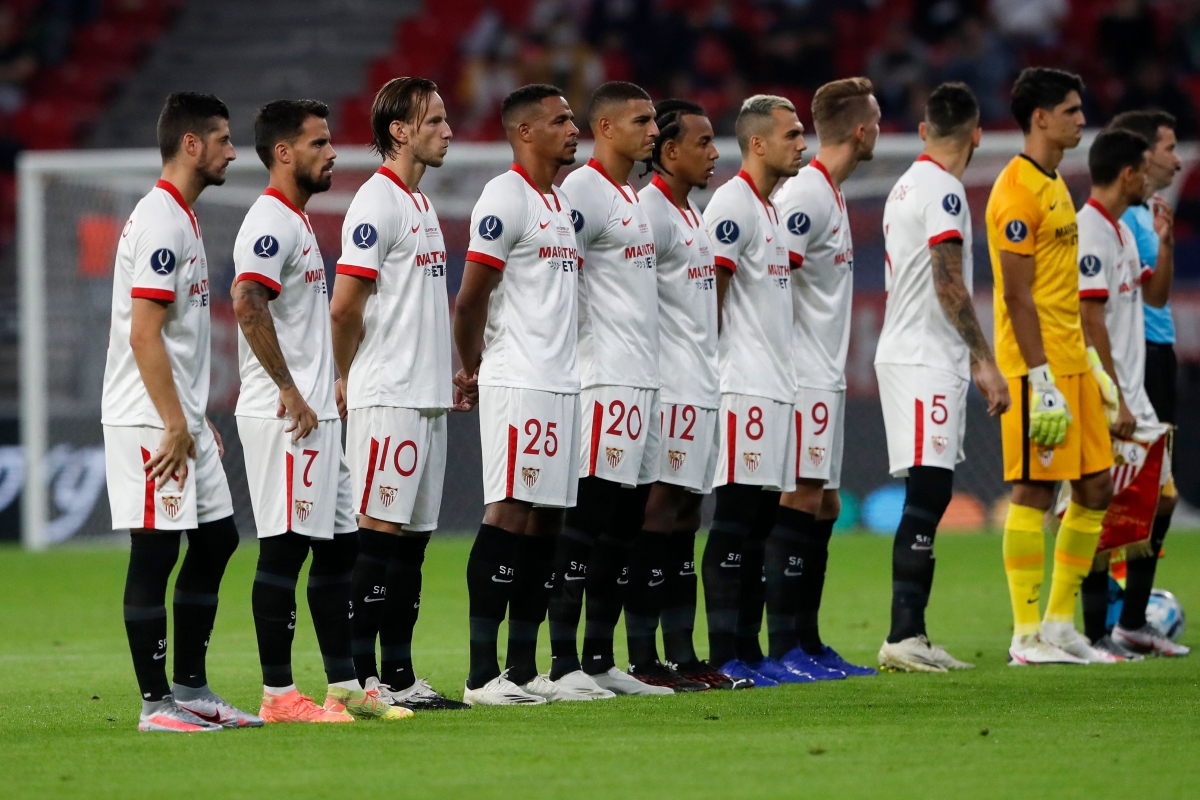 Đội hình ra sân của Sevilla.