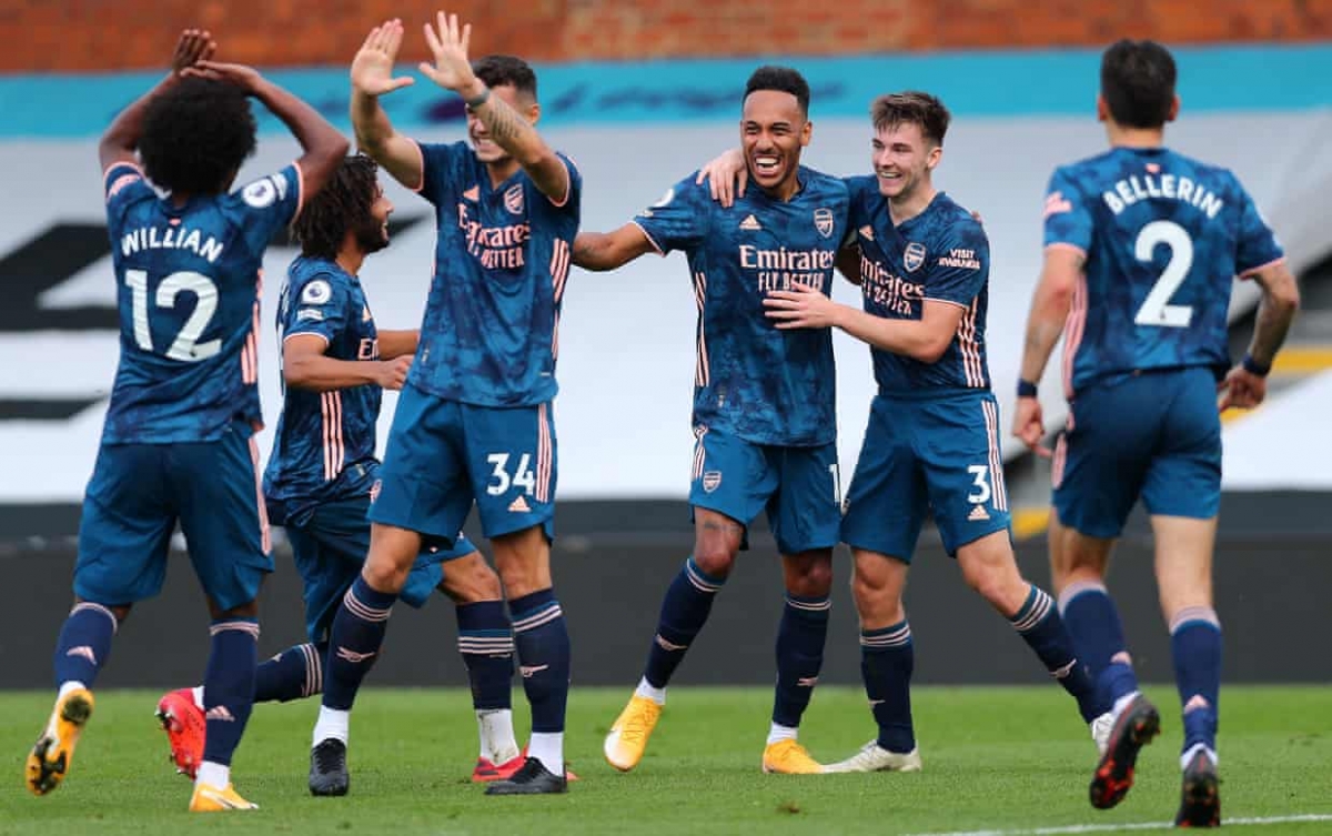 Arsenal thể hiện sức mạnh vượt trội trước tân binh Fulham. (Ảnh: Getty)