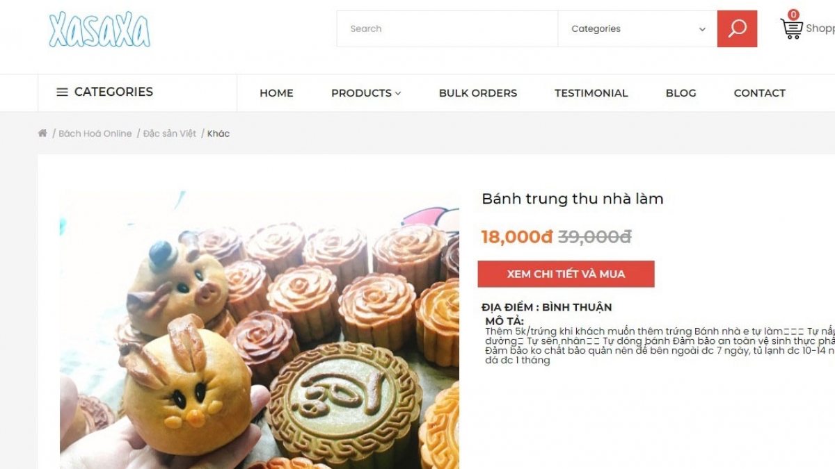 Bánh Trung thu được rao bán rất nhiều với những giới thiệu hấp dẫn.