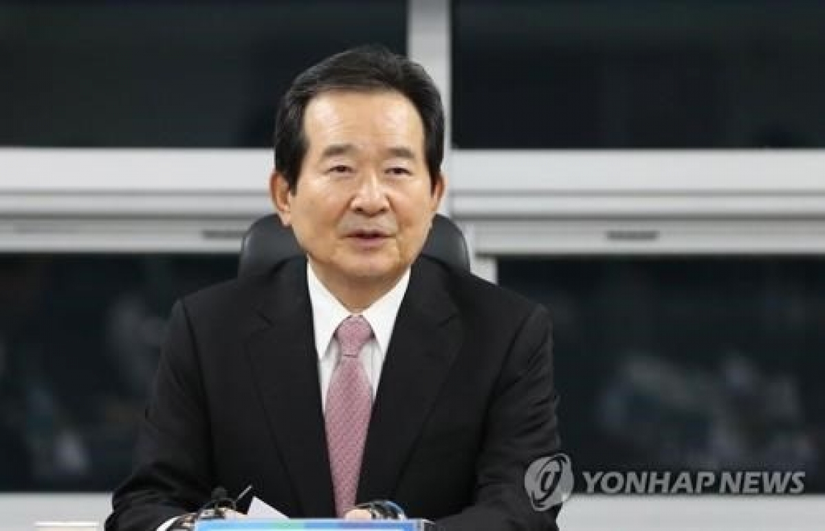 Thủ tướng Hàn Quốc Chung Sye-kyn. Ảnh: Yonhap