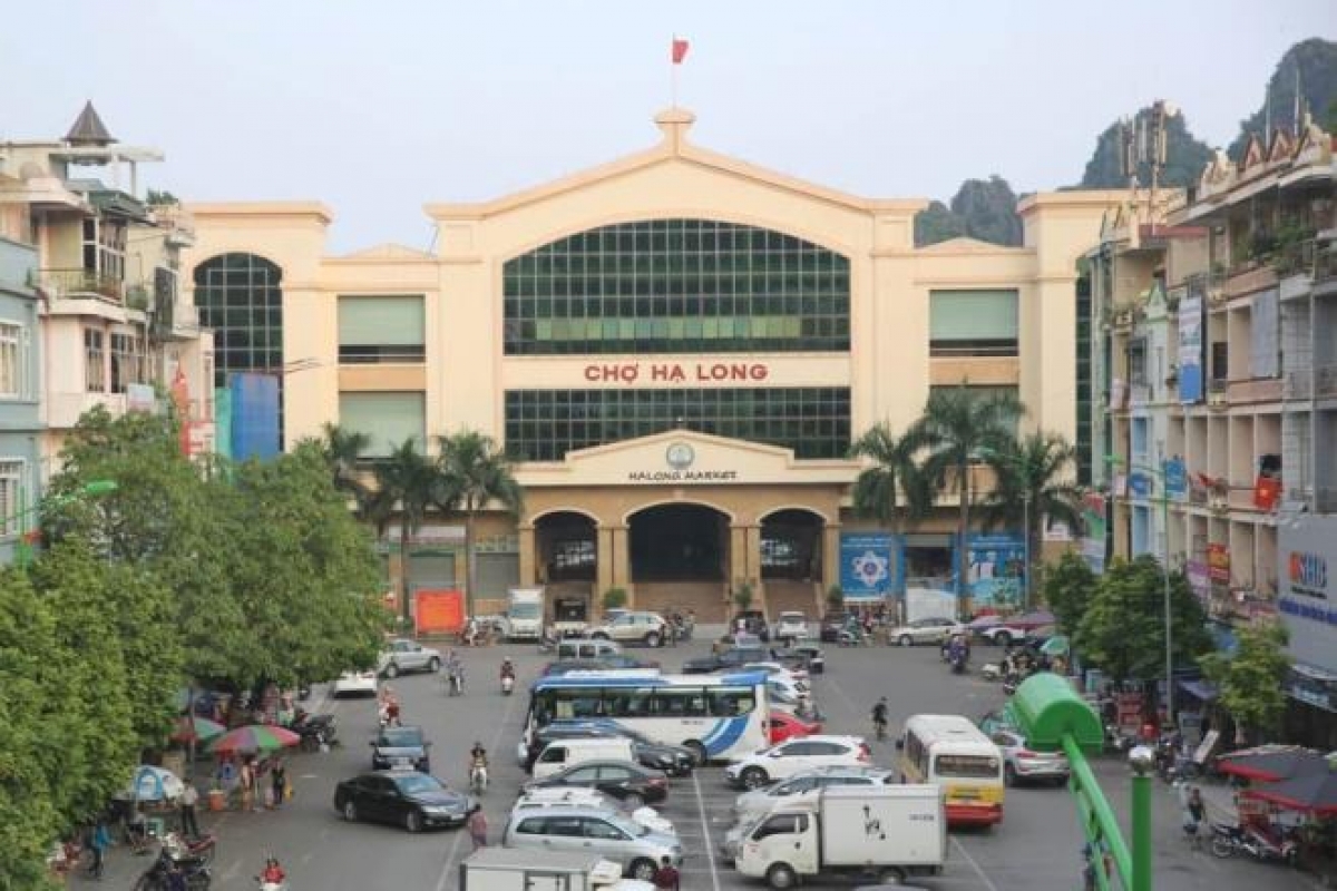 Khu vực chợ Hạ Long I, nơi đối tượng bị bắt quả tang.
