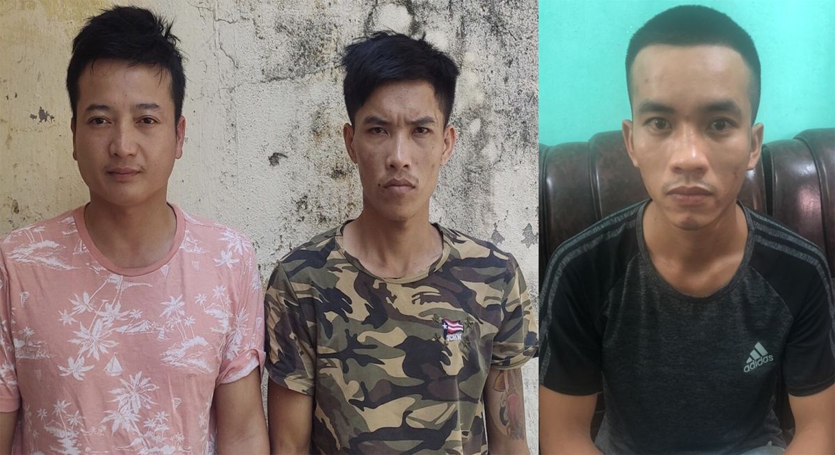 Các đối tượng Hạnh, Tú, Oanh bị lực lượng công an bắt giữ    