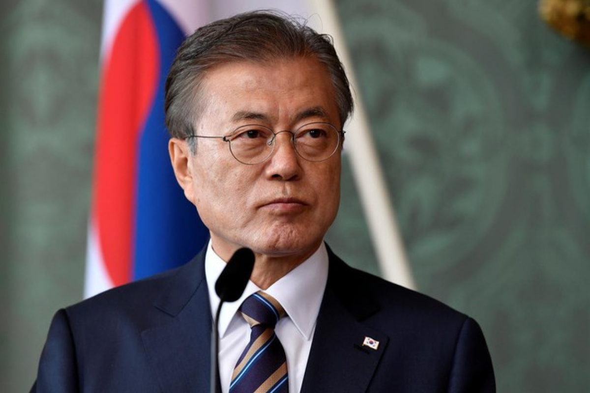 Tổng thống Hàn Quốc Moon Jae-in. Ảnh: Reuters.