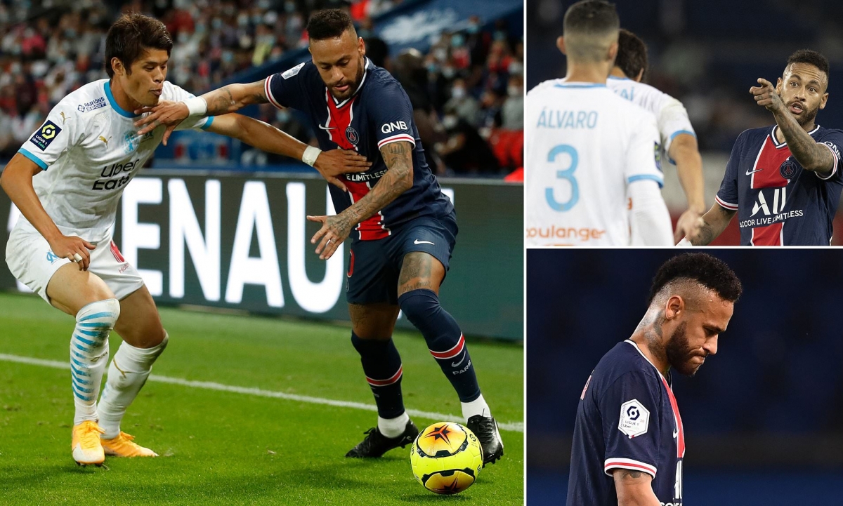 Neymar bị tố phân biệt chủng tộc với hậu vệ Hiroki Sakai. (Ảnh: Daily Mail)