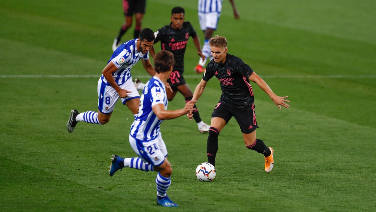 Odegaard trong trận ra quân La Liga mùa giải 2020/2021. (Ảnh: AS).