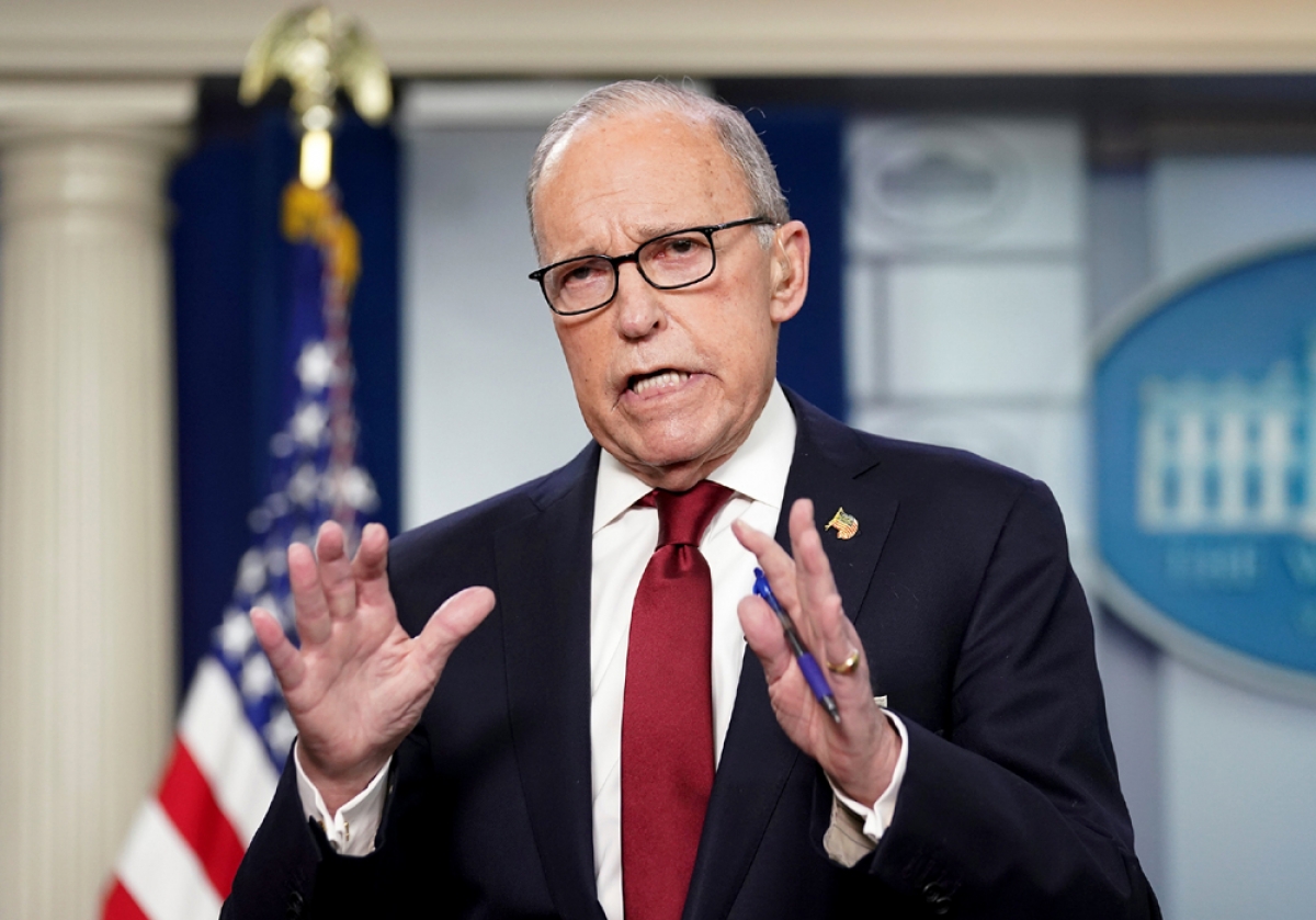 Ông Larry Kudlow, Cố vấn Kinh tế hàng đầu của Tổng thống Donald Trump. Ảnh: Reuters