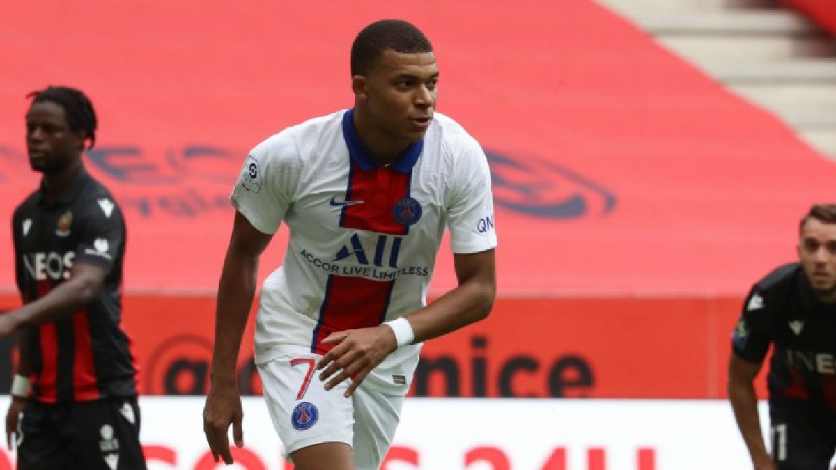Mbappe tỏa sáng giúp PSG giành chiến thắng đậm đà trước Nice. (Ảnh: Getty)