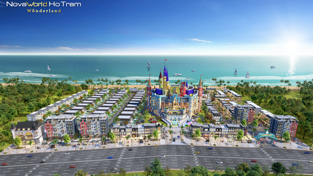 Wonderland với lối thiết kế màu sắc, độc đáo cùng quy hoạch bài bản. (Ảnh phối cảnh: Novaland)