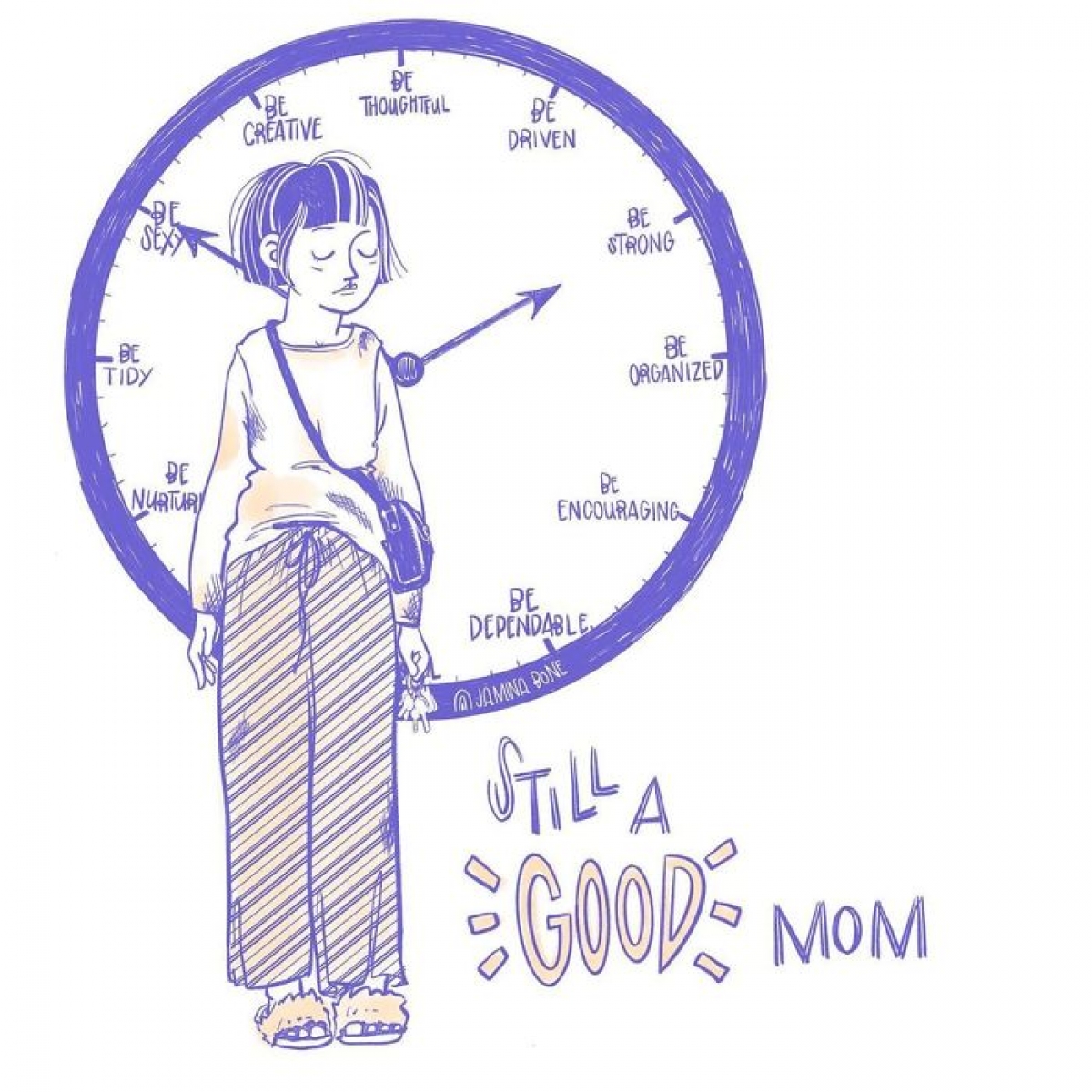 Người phụ nữ trong xã hội hiện đại phải chịu nhiều áp lực. (Ảnh: Bored Panda)