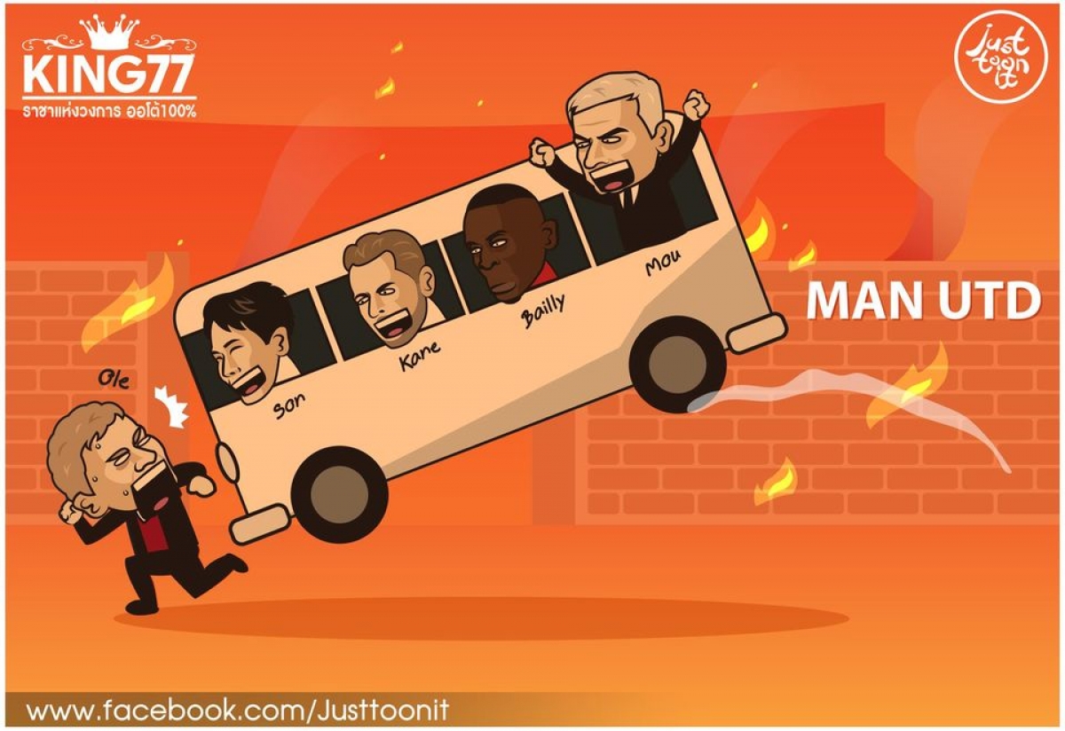 HLV Mourinho và Tottenham vùi dập MU tại Old Trafford.
