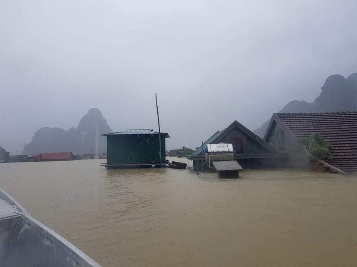 Hình ảnh về nhà chống lũ của quỹ Sống. 