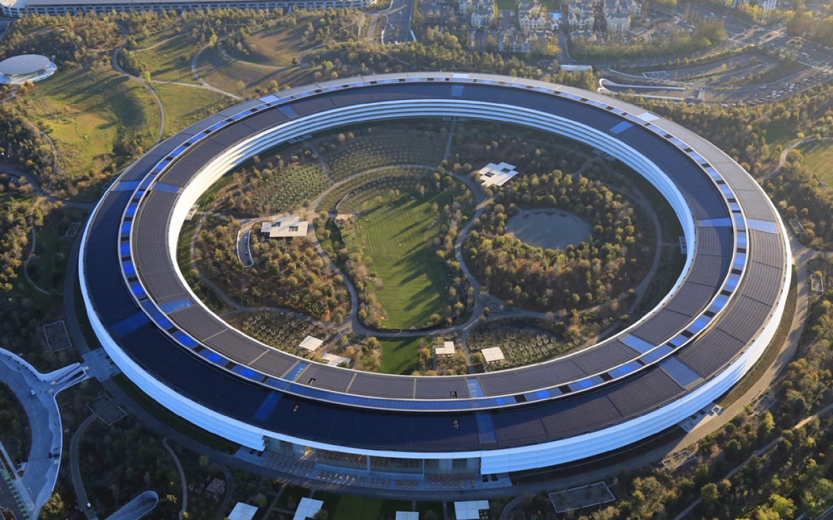 Trụ sở mới của "gã khổng lồ" công nghệ Apple tọa lạc ở Silicon Valley, Cupertino, California (Mỹ).