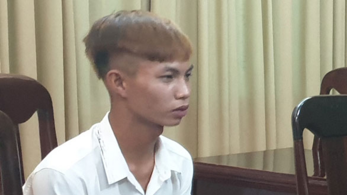 Nghi phạm Nguyễn Lâm tại cơ quan điều tra