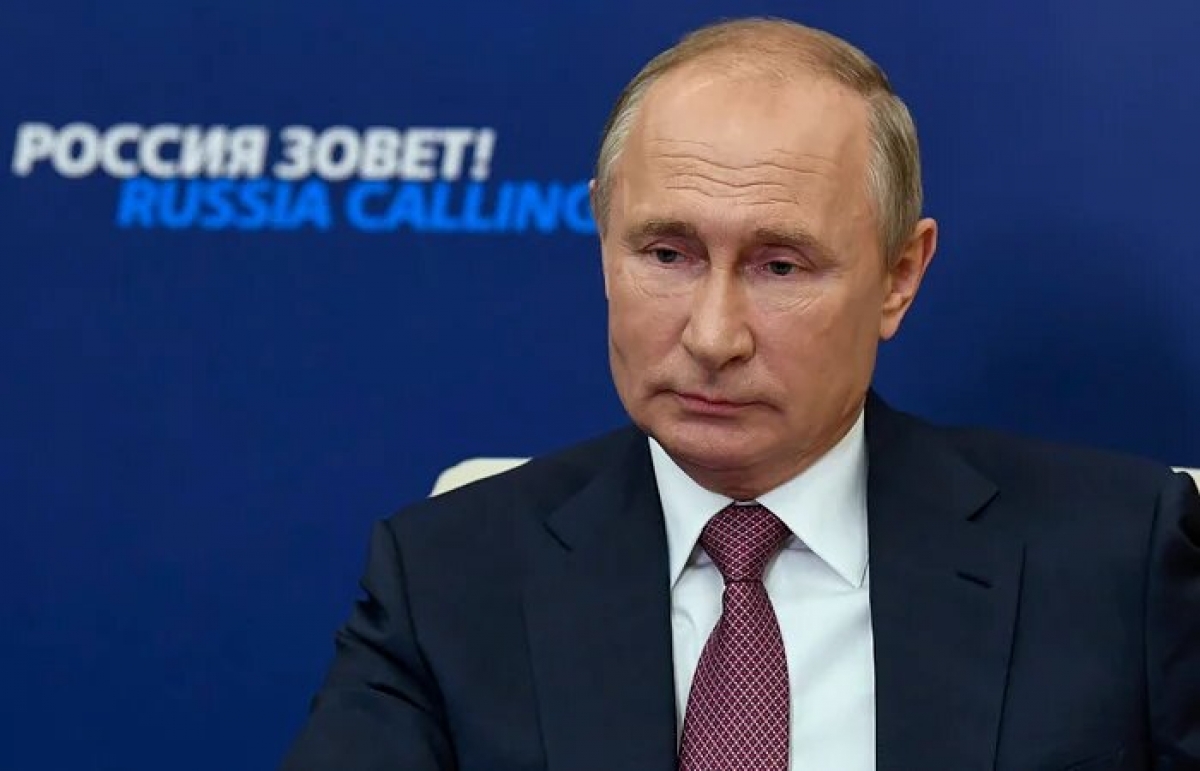 Tổng thống Nga V.Putin tại diễn đàn đầu tư "Nước Nga kêu gọi!" (Nguồn: Interfax)