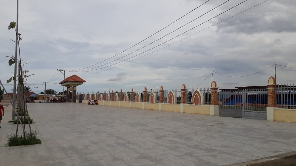Một góc Trung tâm Văn hóa sinh hoạt cộng đồng Chăm ở khu phố Bàu Trúc, huyện Ninh Phước, tỉnh Ninh Thuận.