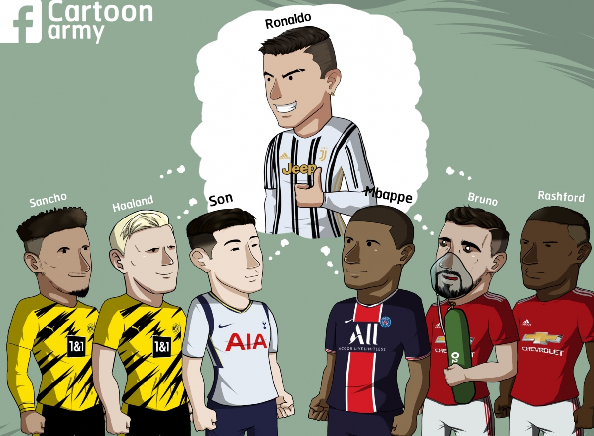 Ronaldo là thần tượng của nhiều cầu thủ trẻ.