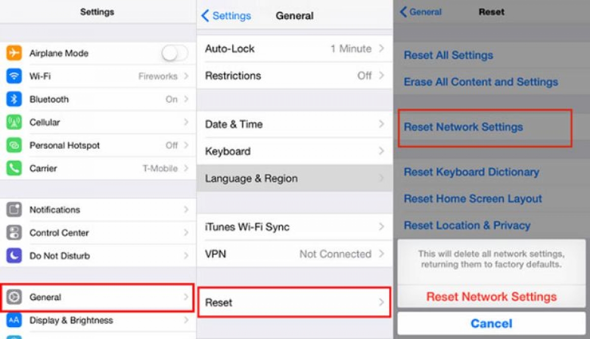 Hãy thiết lập lại kết nối trên iPhone để xem vấn đề có được giải quyết hay không.