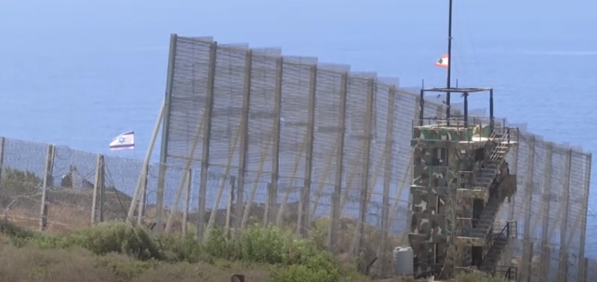 Biên giới trên bộ giữa Lebanon và Israel. Ảnh: Skynewsarabia