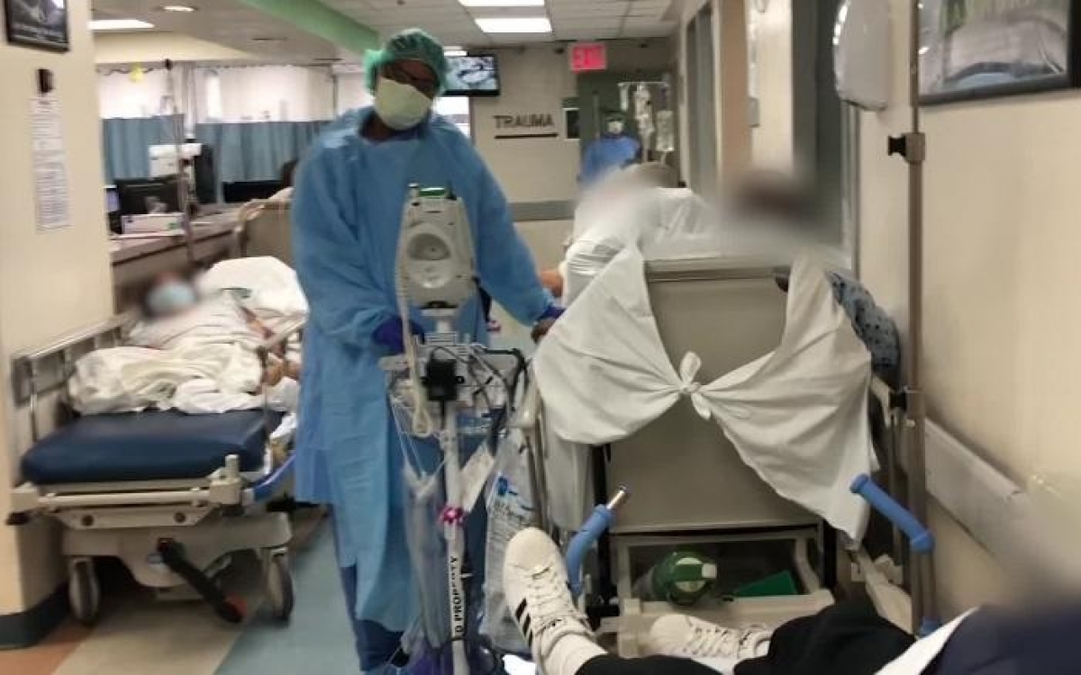 Bên trong một bệnh viện ở Mỹ. Ảnh: CNN.